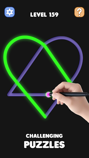 Тек сызық сызыңыз